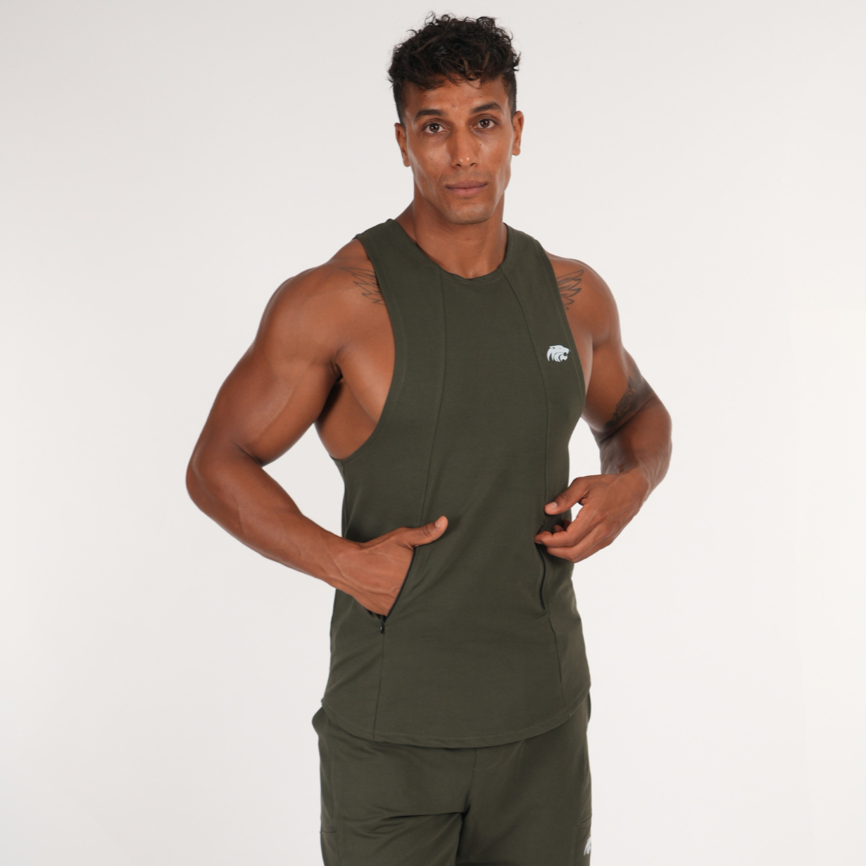 SET TANK ZIP & SHORT TIGERZ