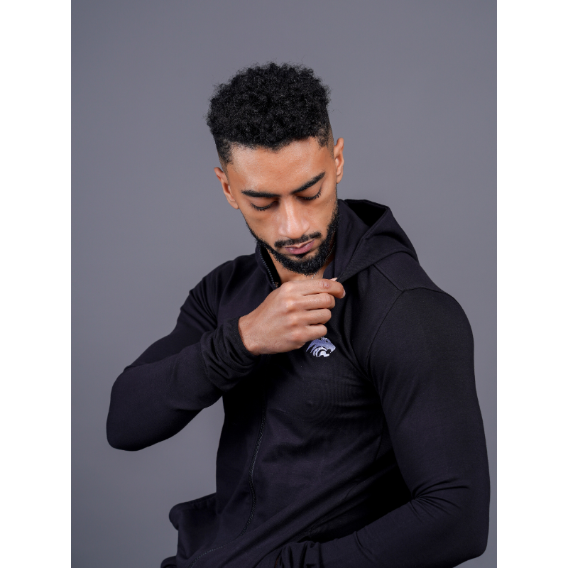 SET HOODIE WITH ZIP & JOGGER - ECLIPSE