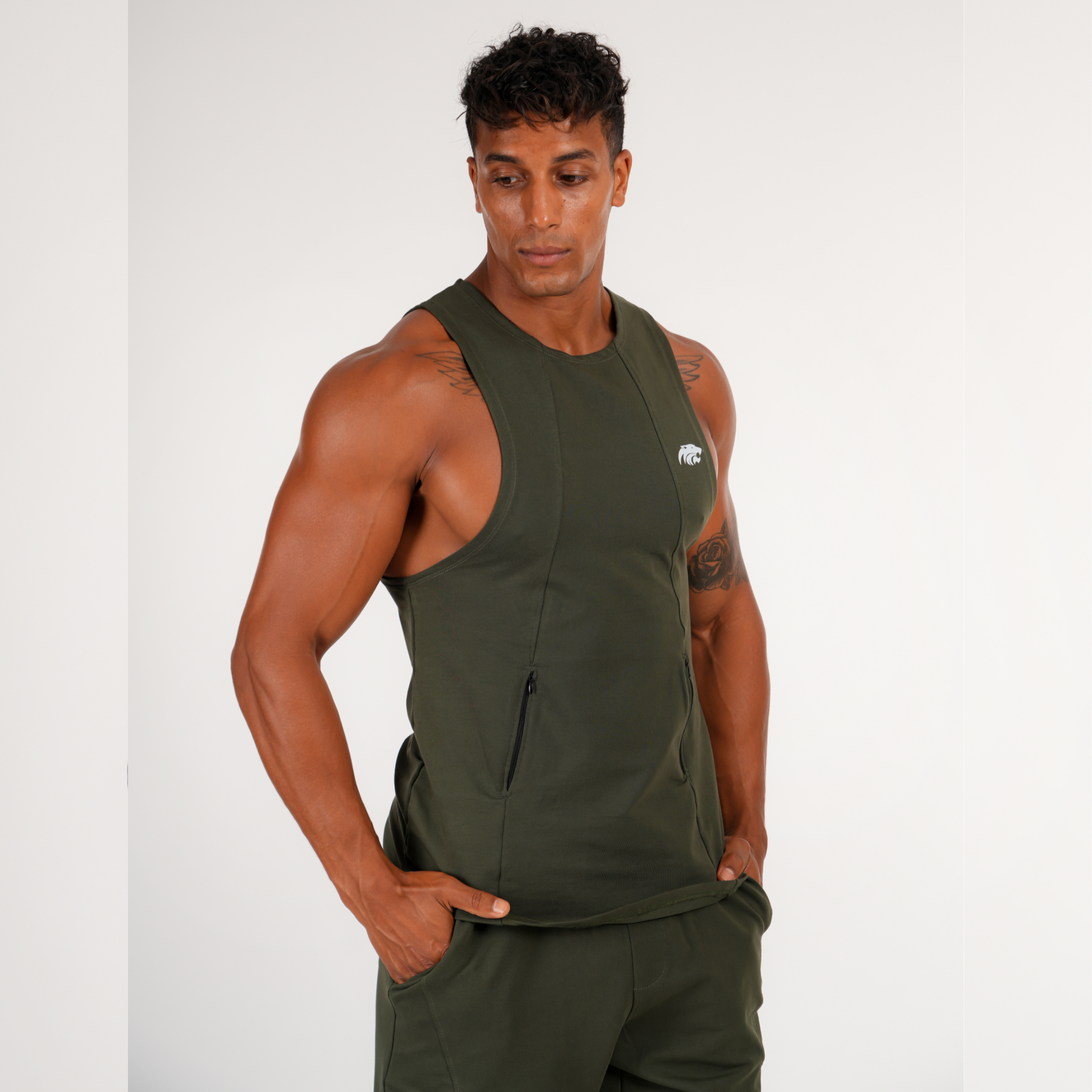 SET TANK ZIP & SHORT TIGERZ