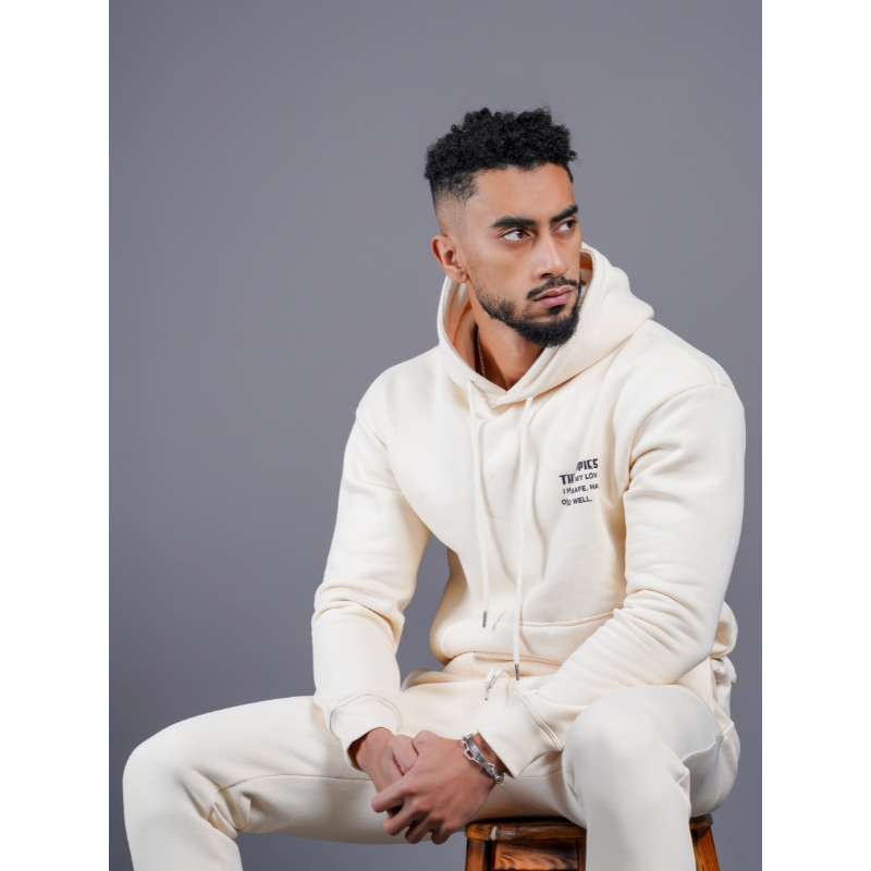 OVERSIZED HOODIE - BEIGE