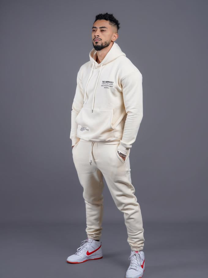 OVERSIZED HOODIE - BEIGE