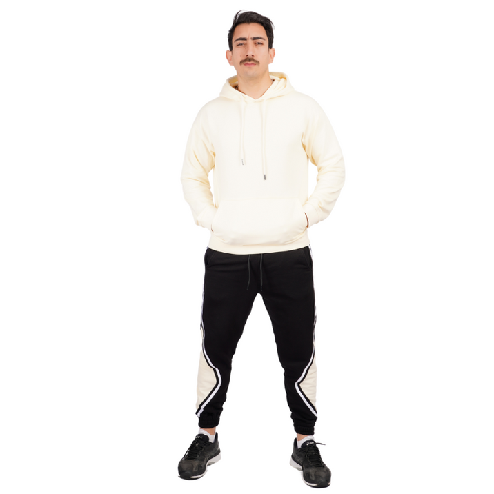 SET  HOODIE &amp; JOGGER - BEIGE MIXED