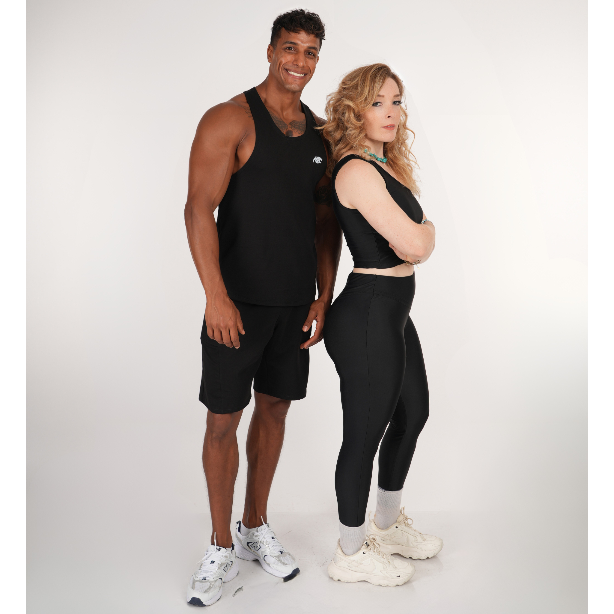 SET ONE SHOULDER CROP TOP &amp; LEGGINGS TIGERZ