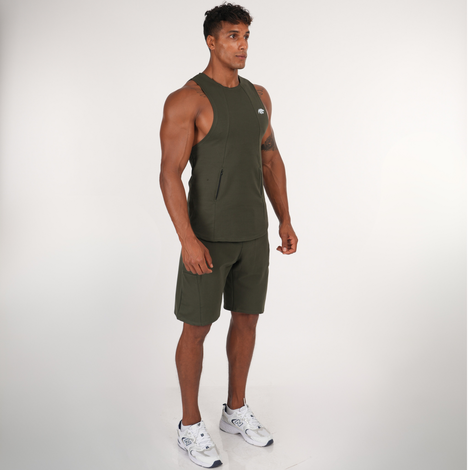 SET TANK ZIP &amp; SHORT TIGERZ