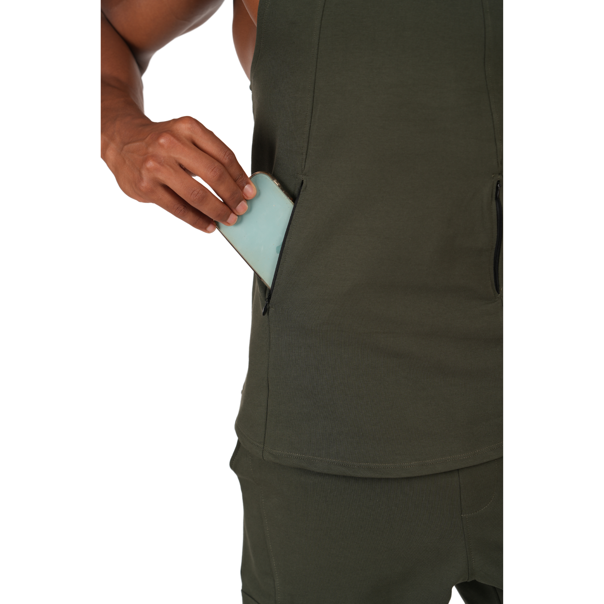 SET TANK ZIP &amp; SHORT TIGERZ