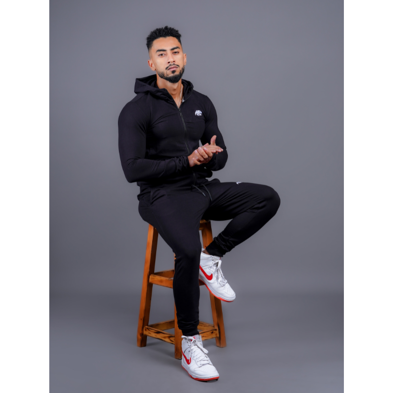 SET HOODIE WITH ZIP &amp;amp; JOGGER - ECLIPSE